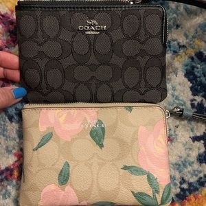 Lot of 2 coach wallet purses